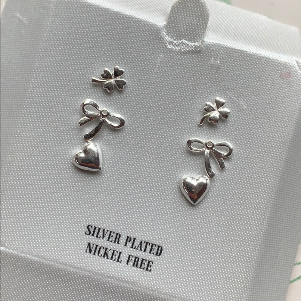 Silver variety earrings
